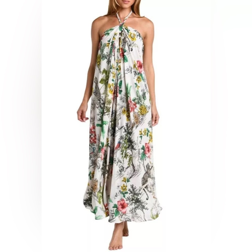 L' Agence Geneva Jungle Floral Cover-Up Dress Size  Large.